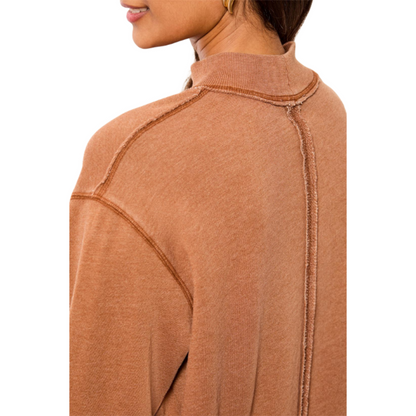 Garment Dye Bubble Sweatshirt