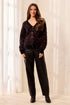 Wear Two Ways Textured V-Neck Button At Back Knit Sweater
