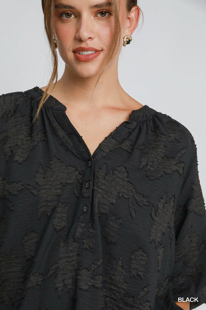 Umgee Usa | Umgee Usa | Floral Bubble Sleeve Top | Cloister Collection | CONTEMPORARYSP