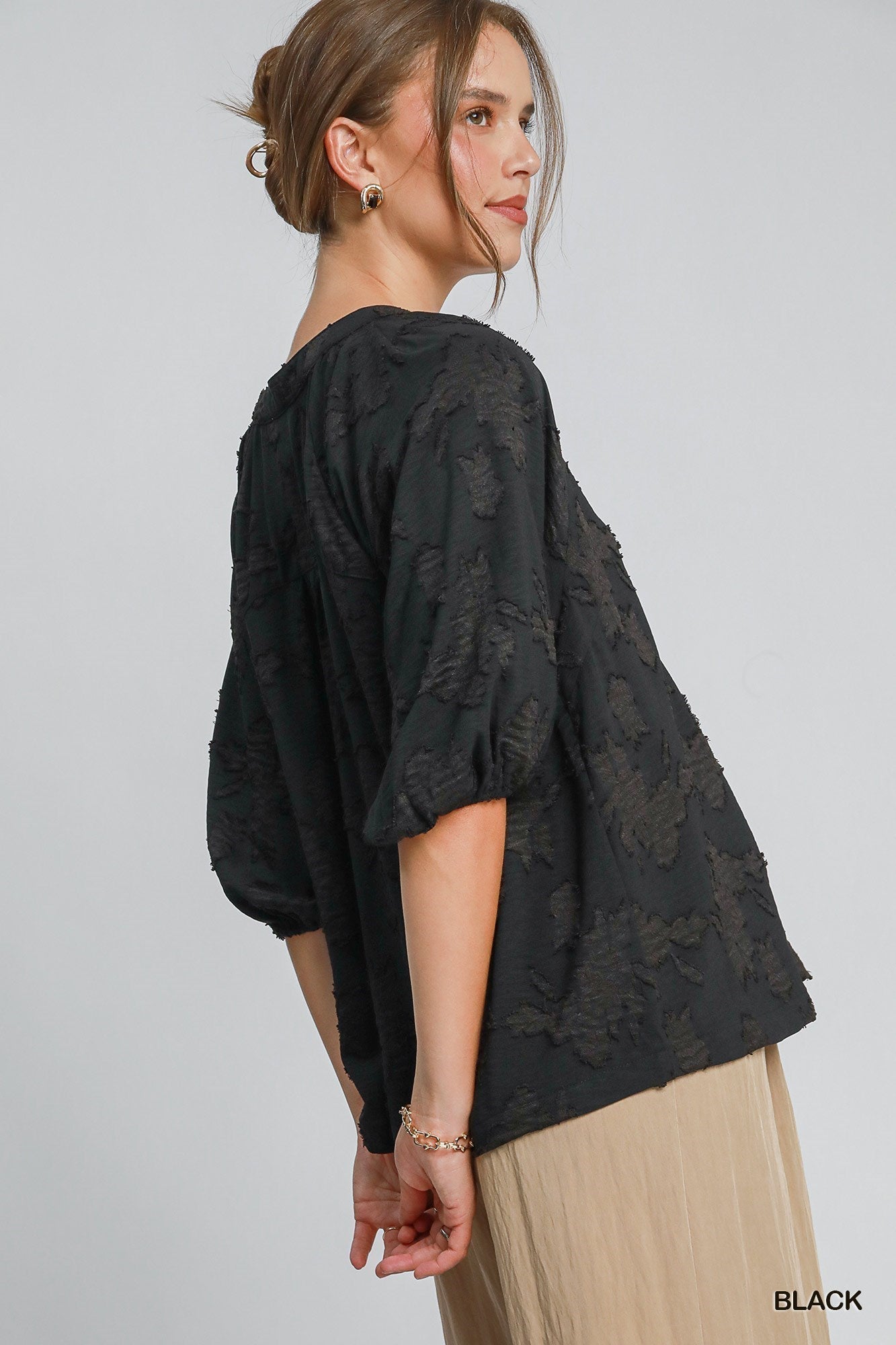 Umgee Usa | Umgee Usa | Floral Bubble Sleeve Top | Cloister Collection | CONTEMPORARYSP