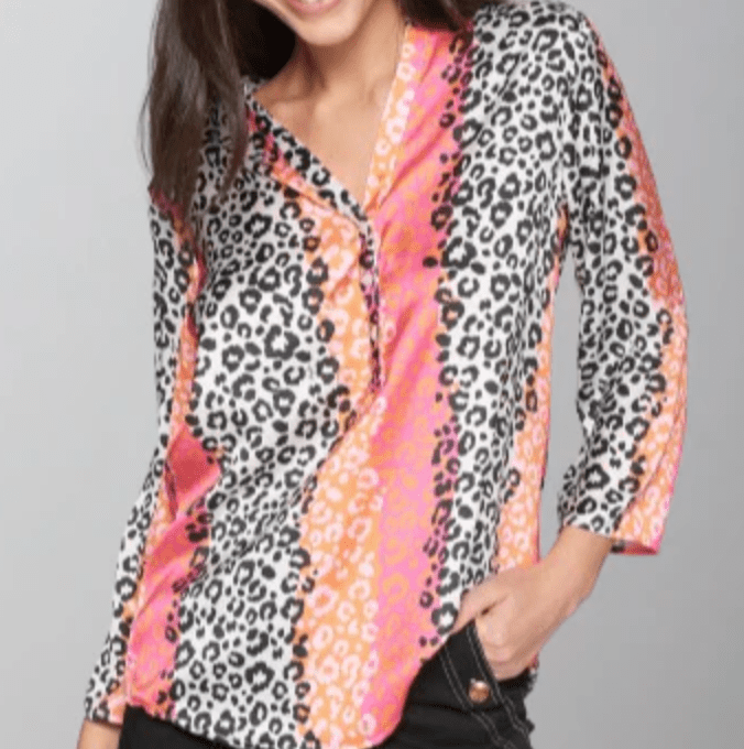 Vilagallo | Vilagallo | Animal Print Top | Cloister Collection | RESORT