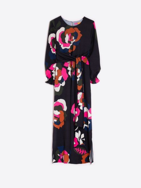 Vilagallo | Vilagallo | Floral Black Dress | Cloister Collection | RESORT