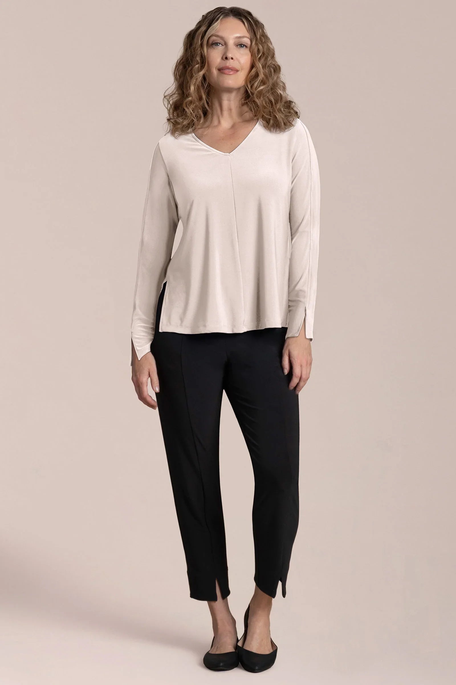 Sympli | Suitable Split Sleeve Top - Ta