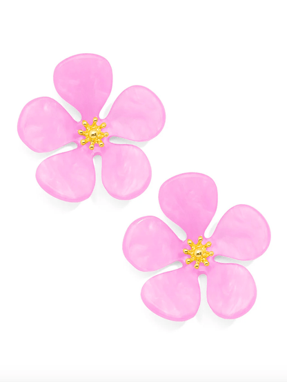 Zenzii | Zenzii | Flower Stud - Lavender | Cloister Collection | JEWELRY