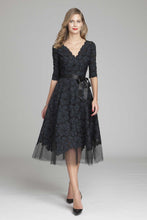 Load image into Gallery viewer, Teri Jon | Lace V-neck Dress
