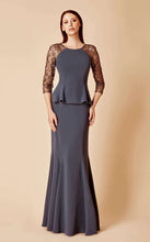 Load image into Gallery viewer, Daymor Couture | Long Peplum Dress
