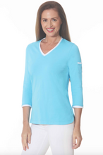 Load image into Gallery viewer, Eli | V-neck Tunic with Contrast
