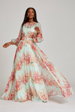 Load image into Gallery viewer, Teri Jon | Floral Pleated Gown
