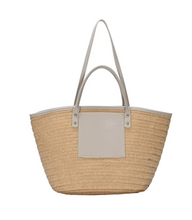 Load image into Gallery viewer, Evelyne Talman | Straw Front Handbag

